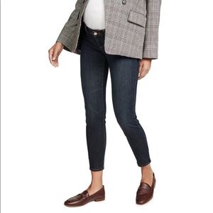 DL1961 Florence Ankle Maternity Jeans Instasculpt Skinny in Willoughby Dark Wash